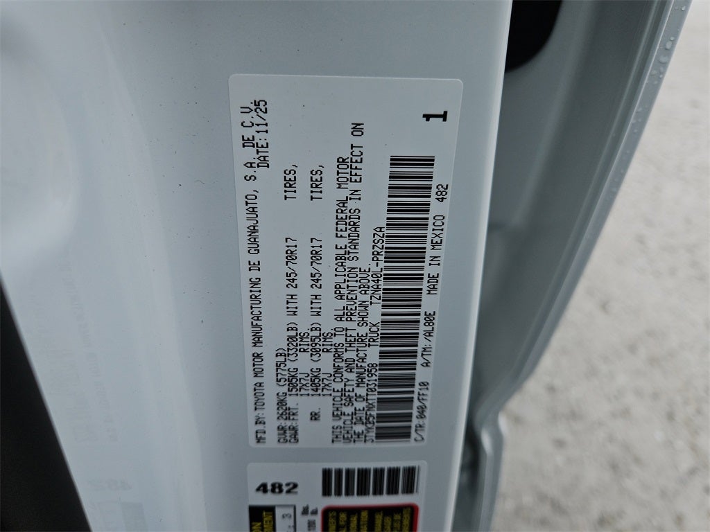 2026 Toyota Tacoma SR5