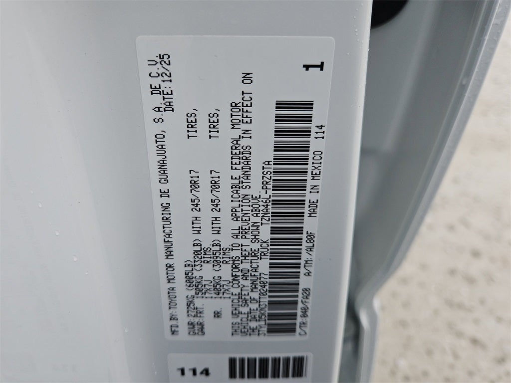 2026 Toyota Tacoma SR