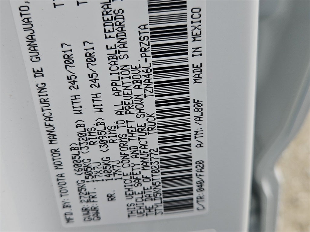 2026 Toyota Tacoma SR