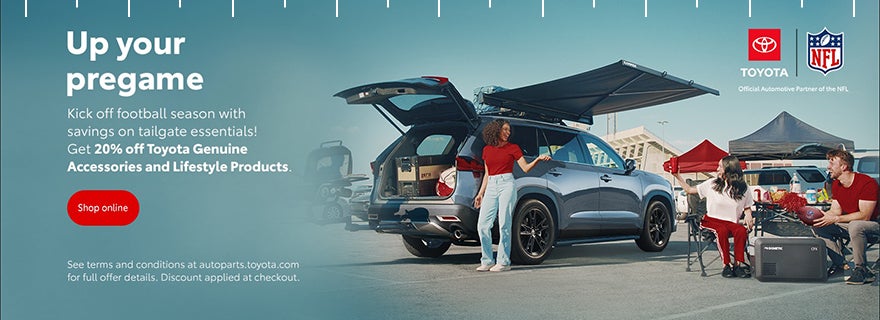 20% Off Toyota Genuine Parts and Accessories