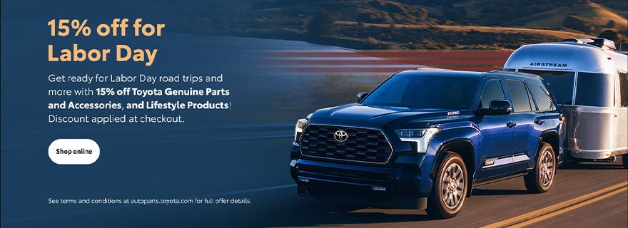 15% Off Toyota Genuine Parts and Accessories