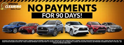 No Payments for 90 Days!