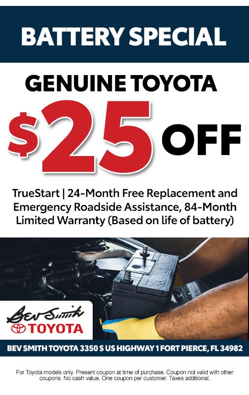 BATTERY SPECIAL $25 OFF