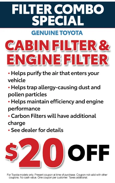 FILTER COMBO SPECIAL $20 OFF